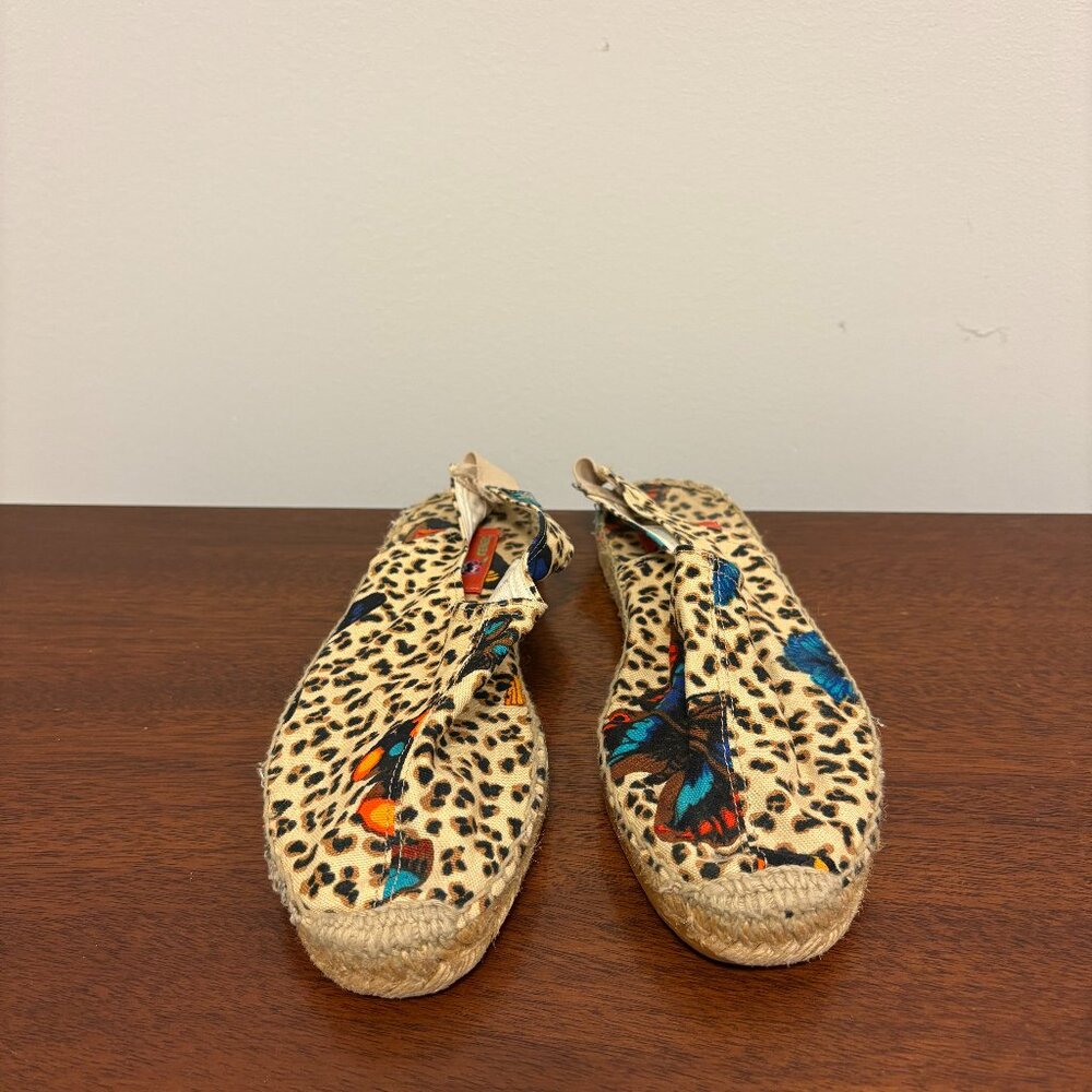 Kenzo Jungle Animal print sling back espadrilles